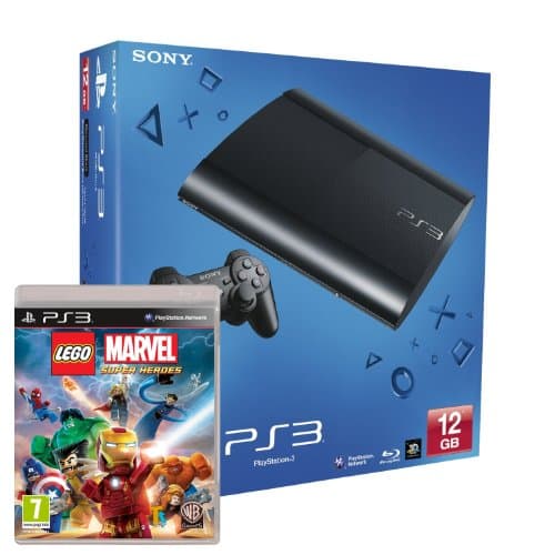 Image of Sony PS3 12GB Super Slim Console with Lego Marvel Superheroes (PS3)