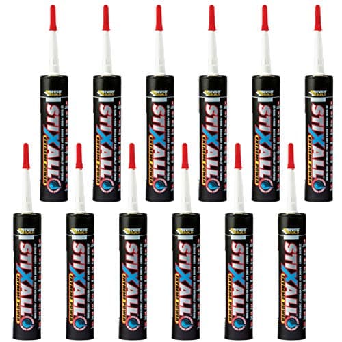 Image of 12 x Clear Everbuild Stixall MS Polymer Grab Sealant Adhesive - 290ml