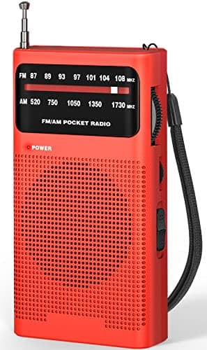 Image of Tendak Small Radio, Portable Radio FM/AM, Pocket Radio Battery Radio with Excellent Receiving and Sound Quality/Headphone Jack, Easy to Use, Transistor Radio Suitable for Travel and Camping