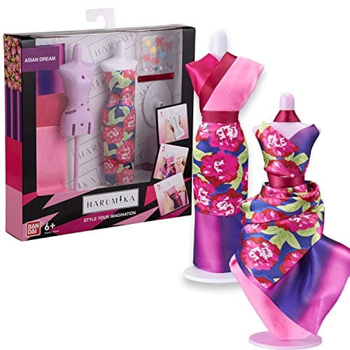 Image of Bandai Harumika 40434 Deluxe Designer Set - Asian Dream Theme - Craft Set - Create Your Own Fashion Without Needle and Thread