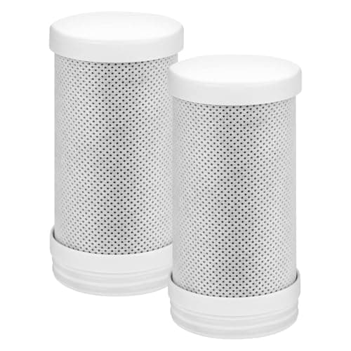 Image of HOTUT Replacement Filters for Faucet Filtration System, 2pcs Replacement Faucet Water Filters, Carbon Block Water Filtration System, Reduces Chlorine,Taste and Odor, Last Up to 6 Months per Filter
