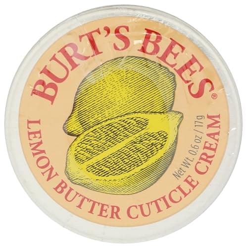 Image of Burt's Bees Cuticle Cream For Nails, Sweet Almond Cuticle Oil With Cocoa Butter & Vitamin E, Lemon Scent, 15g
