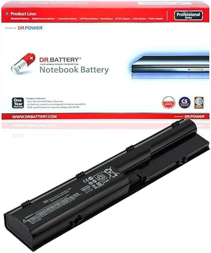 Image of DR. BATTERY 633805-001 Laptop Battery Compatible with HP ProBook 4540S 4530S 4440S 4430S 4540 4540S 6460B 633809-001 PR06 PR09 HSTNN-DB2R HSTNN-IB2R HSTNN-LB2R HSTNN-OB2R 633733-1A1 [10.8V / 48Wh]