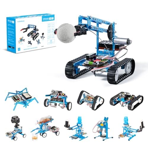 Image of Makeblock mBot Ultimate 10-in-1 Robot Toys Kit, Programmable Compatible with Arduino C & Raspberry Pi, Remote Control Creative Robot Building Kit, STEM Educational Robot for Kid Teen Adult