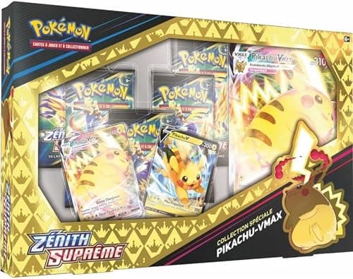 Image of Pokémon TCG: Crown Zenith Special Collection – Pikachu VMAX (2 Etched Foil Promo Cards, 1 Foil Oversize Card & 5 Booster Packs) Multicolor