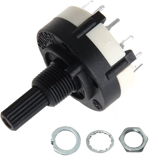 Image of Black 1-Pole Position 12 Selectable Band Rotary Channel Rotary Selector Switch RS26 Switches and Dimmers
