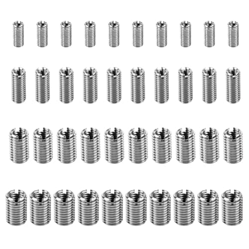 Image of 40 Pcs Helicoil Thread Repair Kit M2 M3 M4 M5 M6 M8 M10, Stainless Steel Helicoil Thread Repair Insert KitThread Adapters Sleeve Reducing NutsThread Inserts Kit for Metal Plastic Processing Industry