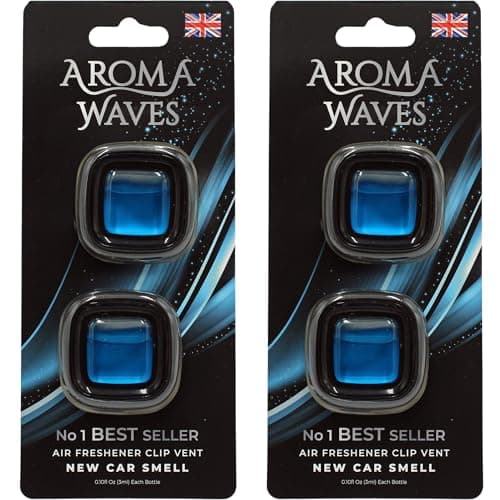 Image of Aroma Waves Fresh New Car Air Freshener Clip-on Car Vent Grill Twin Pack (2)