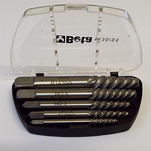Image of Beta Tools 1430/S5 Set of 5 Bolt Stud & Screw Extractors Pullers Damaged Remover No.3 6mm, No.6 8mm, No.8 11mm, No.11 14mm and No.14 18mm Extractors