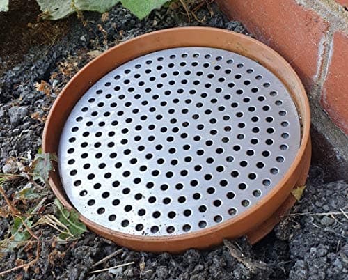 Image of Simply Hardware® Round/Circular Drain Guard/Swirl Cover - 4 Inch up to 9 Inch Stainless Steel - Keep Drains Clear from Leaves & Debris - 6 Inch (153mm) Diameter - 61 Drainage Holes