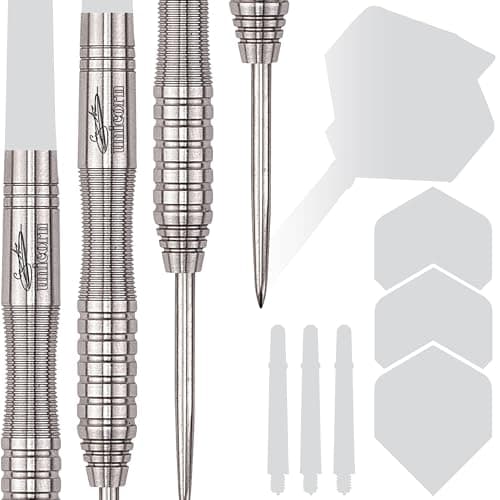 Image of Unicorn Steel Tip Professional Darts Barrels Only | Gary 'The Flying Scotsman' Anderson Purist Player Development Lab Phase 2 | 90% Natural Tungsten Barrels | 22 g