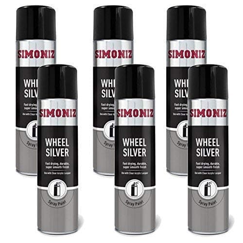 Image of Simoniz Spray Paint Aerosol 500ml CAN 5 Wheel Silver x6