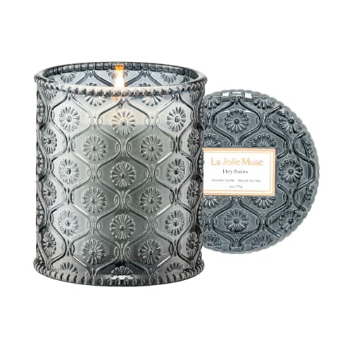 Image of LA Jolie Muse Hey Baies Candles - Red Currant, Rose, Oakmoss | 6 oz Natural Soy Wax | 40 Hours Clean Burn | Berry Scented Candle | Gift-Ready for Hosts & Gatherings