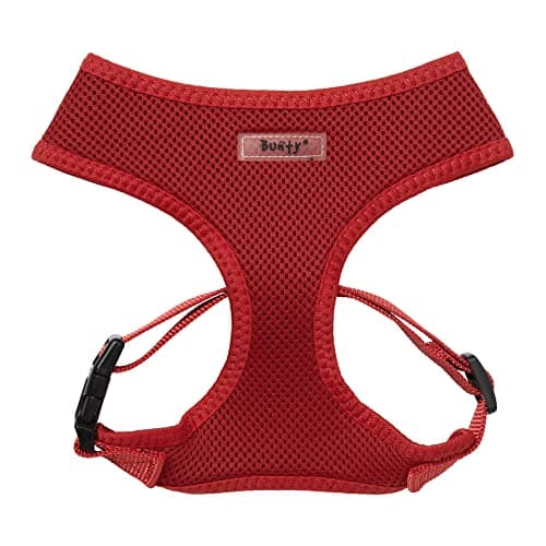 Image of Bunty Medium No Pull Dog Harness - Soft, Breathable, Durable, Adjustable Vest Harnesses, Lightweight, Anti Pull - Medium, Red