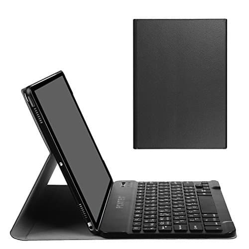 Image of iPad Pro10.5 Keyboard Case, Ultra-Slim Removable Wireless Bluetooth Keyboard Keyboard PU Folding Leather Folio Keyboard Cover For Apple iPad Pro10.5 / A1701, A1709 (For iPad Pro10.5, Black)