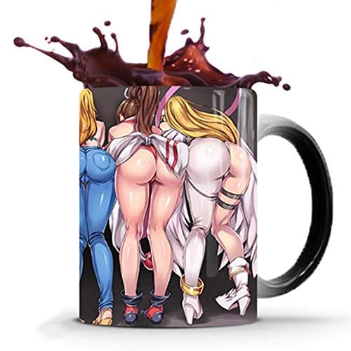 Image of Heat Changing Mug, Heat Sensitive Ceramic Coffee Mugs Magic Mug Perfect Novelty Gift/Father Gifts 350 ml (12oz)