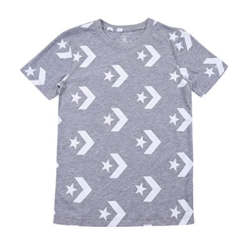 Image of Converse Boys Star Chevron Print Tee (8/10 Years) Gray