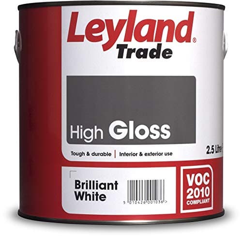 Image of Leyland Trade High Gloss Paint - Brilliant White 2.5L
