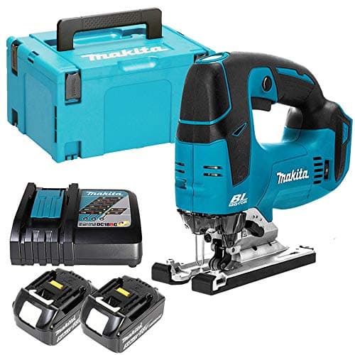 Image of Makita DJV182 18V LXT Cordless Brushless Jigsaw with 2 x 5.0Ah Batteries, Charger & Case