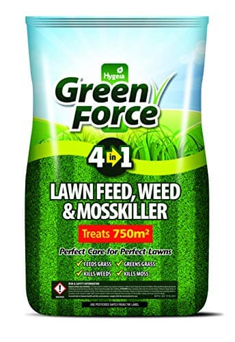 Image of GREENFORCE G60015 4 in1 Lawn Feed Weed, Moss Killer, Green, 50 X 40 X 25 cm