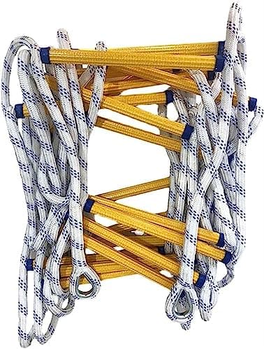 Image of Portable Fire Escape Ladder - 2-S Flame Resistant Safe Rope for Quick Home Evacuat, Emerncy Tool, Cact & Easy to Use