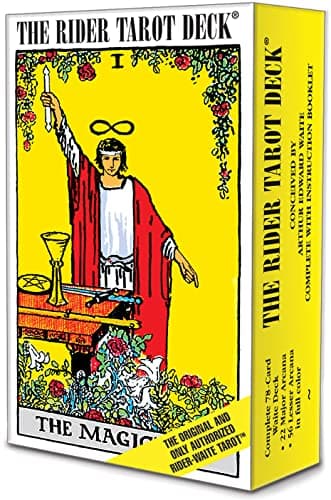 Image of Rider Waite Tarot Cards Deck: The Authentic Rider-Waite® Tarot Deck with Instruction Booklet, Essential for Tarot Beginners & Expert Readers