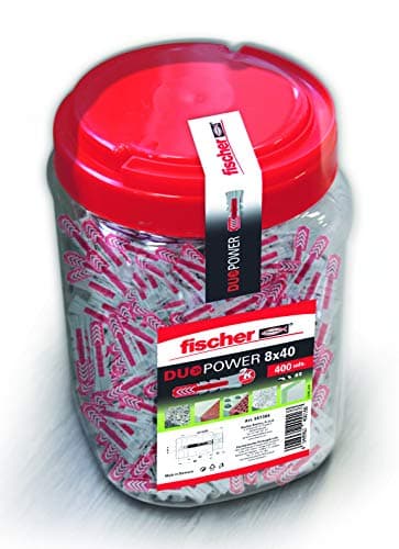Image of fischer dowels, Grey/red, 8x40/400 Units