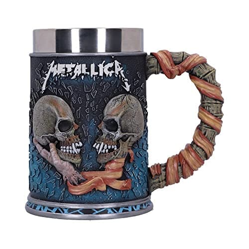 Image of Nemesis Now Metallica Sad But True Tankard 15.5cm, Resin, Blue, Officially Licensed Metallica Merchandise, Inspired by Pushead Artwork, Cast in the Finest Resin, Expertly Hand-Painted