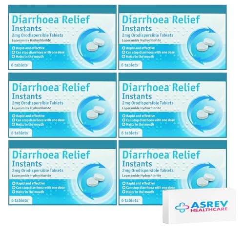 Image of Diarrhoea Relief Instants 2mg Orodispersible Tablets Loperamide Hydrochloride - 6x6-36 Instant Melts (GSL)
