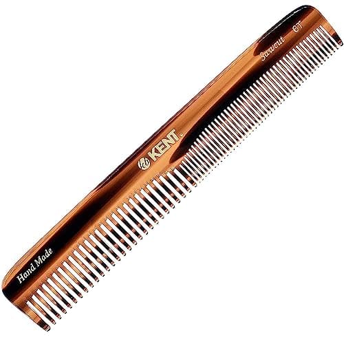 Image of Kent Brushes Handmade Combs Range 6T Medium Size Coarse and Fine Comb for Women