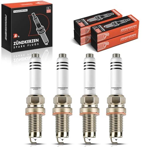 Image of Frankberg 4x Spark Plugs Spark Plugs Compatible with Golf Sportsvan AM1 AN1 1.2L-1.4L 2014-2020 Fabia III NJ3 1.2L-1.4L 2014-2021 A1 8X1 8XK 1.4L 2012-2018 Replace# 04E 905 612