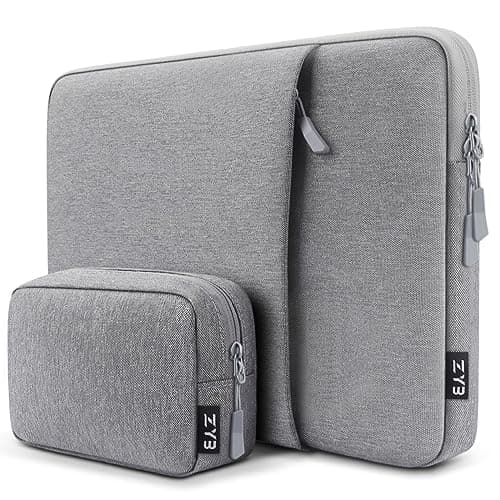Image of ZYB 16 Inch Laptop Sleeve Case,Shockproof Waterproof Notebook Case 16 Inch for 2021-2026 MacBook Pro 16 M5 M4 M3 M2 M1,16" Laptop Lenovo ThinkBook/IdeaPad HP Dell ASUS Acer Chromebook etc-Grey