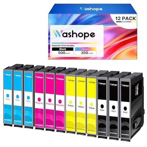 Image of 12-Pack Ink Replacement for Epson 603 XL 603 Ink Compatible with Expression Home XP-3100 XP-4100 XP-2100 XP-2105 XP-3105 Workforce WF-2810 WF-2820 WF-2830 WF-2835 WF-2850