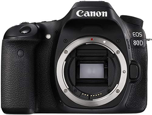 Image of Canon 1263C036 EOS 80D Body Only Digital SLR Camera - Black (Renewed)