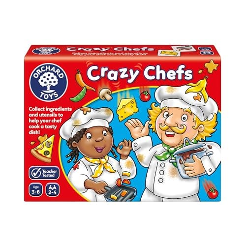 Image of Orchard Toys Crazy Chefs Game, Educational Matching and Memory Game for Children Age 3-6, Perfect for Kids, Family Game, Gift