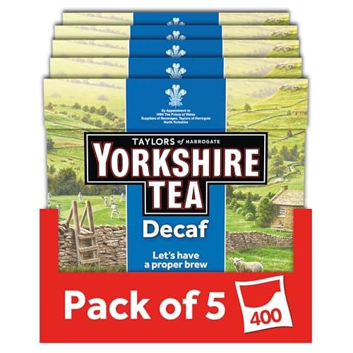 Image of Yorkshire Tea Decaf, 5 Boxes of 80 Tea Bags (Total 400 Bags)