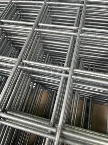 Image of Galvanized Welded Wire Mesh Panels | 50mm x 50mm (2" x 2") Mesh Hole | Strong 4mm Wire (100cm x 40cm)