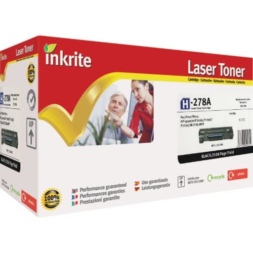 Image of Inkrite Remanufactured Toner Cartridge Replacement for HP CE278A Black