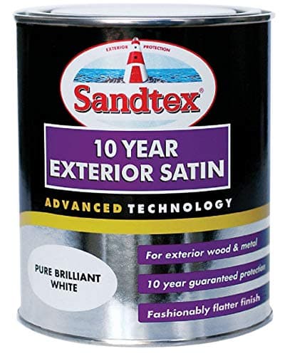 Image of Sandtex 10 Year Exterior Satin 750ml Brilliant White