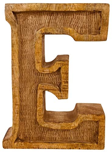 Image of HoitoDeals Wooden Hand Carved Embossed Design Letter For kid's Bedrooms Name Decoration
