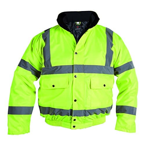 Image of ProForce Class 3 High Visibility 300D Superior Hi-Vis Hi-Viz Bomber Jacket Coat (XX-Large, Yellow)