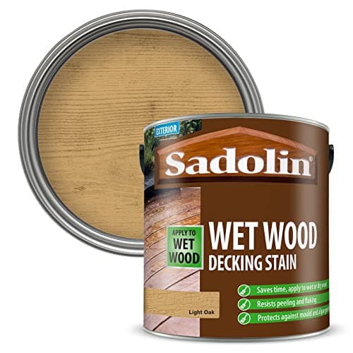 Image of Sadolin Wet Wood Decking Stain 2.5 litre Colour - Light Oak
