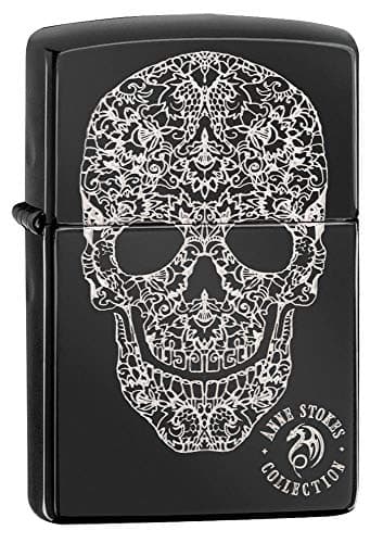 Image of Zippo - Windproof Lighter, Anne Stokes, Highly Polished Black, Laser Fancy Fill, Refillable, Reusable, Windproof Design, Gift Box, Made in the USA