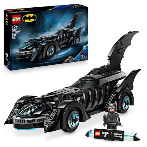 Image of LEGO DC Batman Forever Batmobile - Super Hero Car Toy with a Minifigure - incl. an Opening Cockpit & Detailed Interior - Gift for 12+ Year Old Boys, Teenagers & Adult Fans - 76304