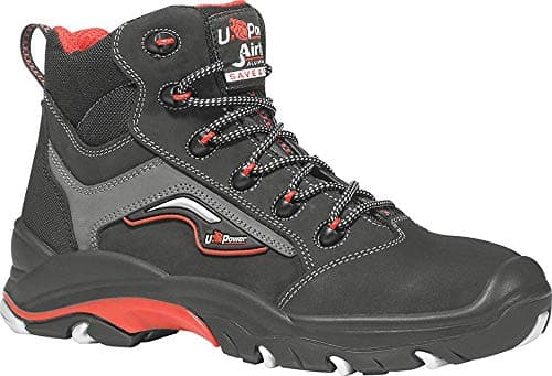 Image of U-Power UR10124-42 "Robust" Lace up Boots, S3 SRC ESD, Size 8, Black/Grey/Red