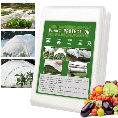 Image of Lepat Garden Plant Fleece Frost Protection 35gsm, 2m x 5m Antifreeze Cloth Winter Plant Protection Fabric, Non-Woven Fabric Cover Frost Protection, Anti-UV, Tear Resistant for Plants,vegetable