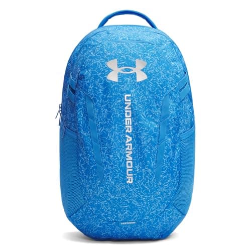 Image of Under Armour Hustle 6.0 Backpack, (402) Blue Atlantis/Blue Atlantis/Metallic Silver, One size, Hustle 6.0 Backpack
