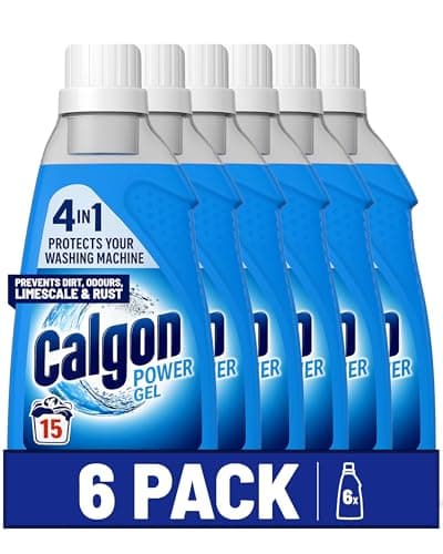 Image of Calgon Gel 4-in-1 Washing Machine Water Softener Gel 750ml, Pack of 6, 6 x 750ml