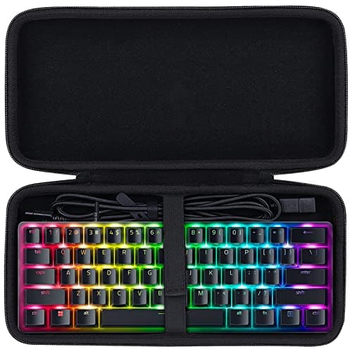 Image of co2CREA Hard 60% Keyboard Storage Case for Razer Huntsman Mini/Snpurdiri 60% Gaming Keyboard, Case Only