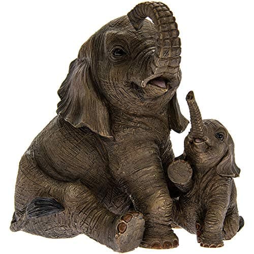 Image of Elephant With Calf Figurine By Lesser & Pavey